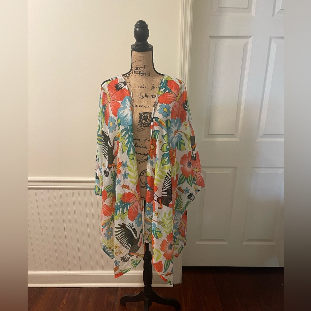 Unbranded 2 Kimonos Size OS 2 pair‎ of leggings black & tan size large